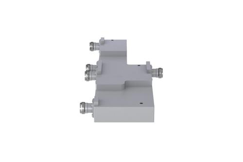 4 Way Broadband Combiner N Female Input and Output from 600 MHz to 6 GHz rated 400 Watts