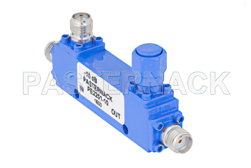 Directional 10 dB SMA Coupler From 1 GHz to 2 GHz Rated to 50 Watts