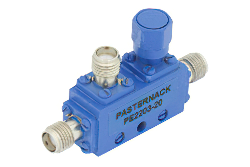 Directional 20 dB SMA Coupler From 2.6 GHz to 5.2 GHz Rated to 50 Watts