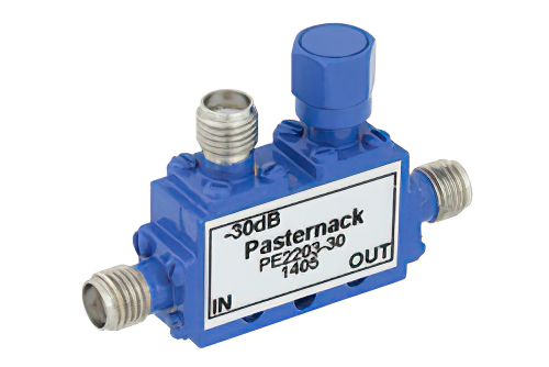 Directional 30 dB SMA Coupler From 2.6 GHz to 5.2 GHz Rated to 50 Watts