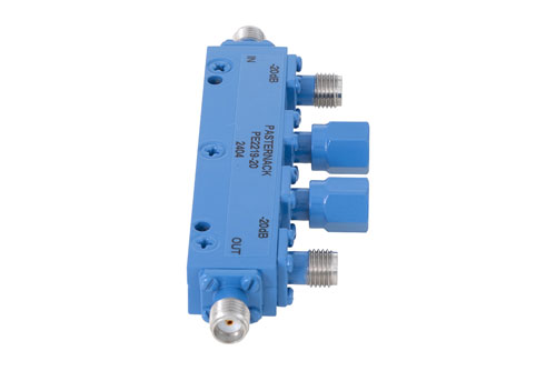 Dual Directional 20 dB SMA Coupler From 2 GHz to 4 GHz Rated to 50 Watts