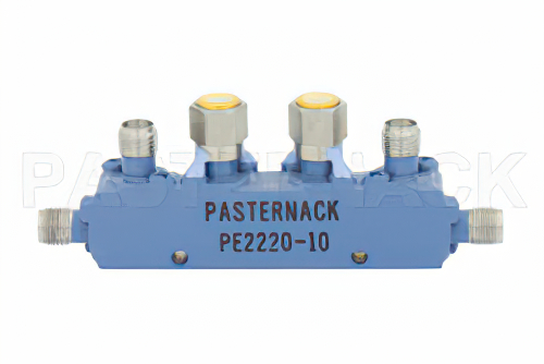 Dual Directional 10 dB SMA Coupler From 2.6 GHz To 5.2 GHz Rated To 10 Watts