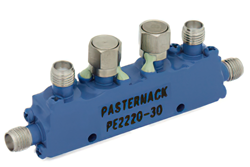 Dual Directional 30 dB SMA Coupler From 2.6 GHz to 5.2 GHz Rated To 50 Watts
