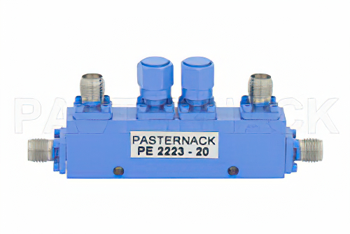 Dual Directional 20 dB SMA Coupler From 8 GHz to 16 GHz Rated to 50 Watts