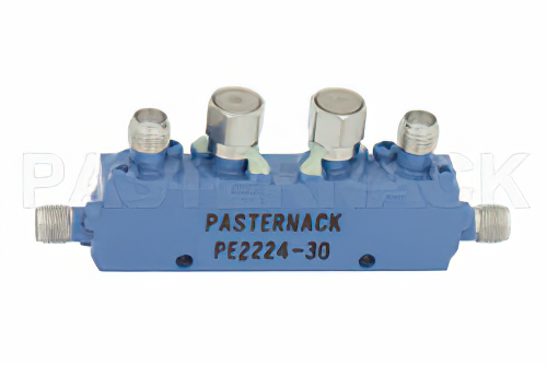 Dual Directional 30 dB SMA Coupler From 12.4 GHz to 18 GHz Rated To 50 Watts