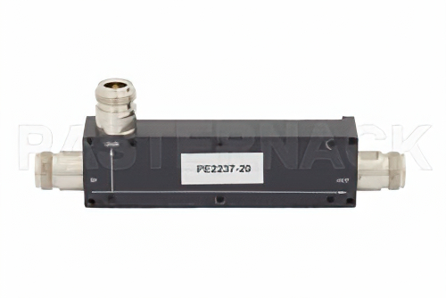 Directional 20 dB N Coupler From 800 MHz to 2.5 GHz Rated To 60 Watts