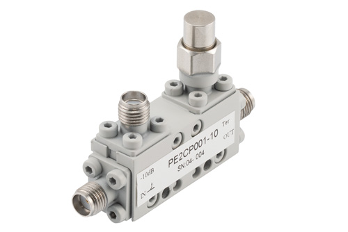 Directional 10 dB SMA Coupler From 6 GHz to 18 GHz Rated to 50 Watts