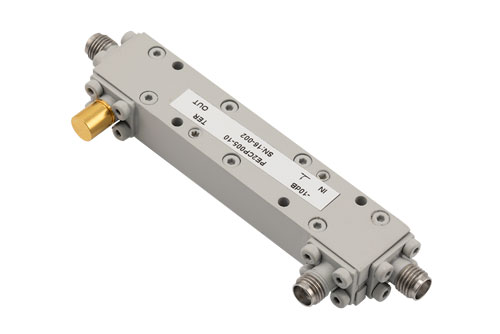 Directional 10 dB SMA Coupler From 1 GHz to 4 GHz Rated to 50 Watts