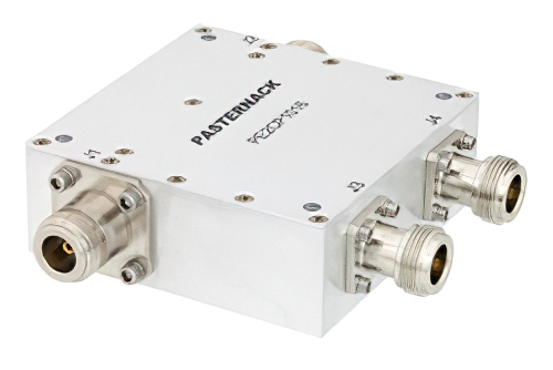 Dual Directional 40 dB N Coupler From 800 MHz to 4.2 GHz Rated to 200 Watts