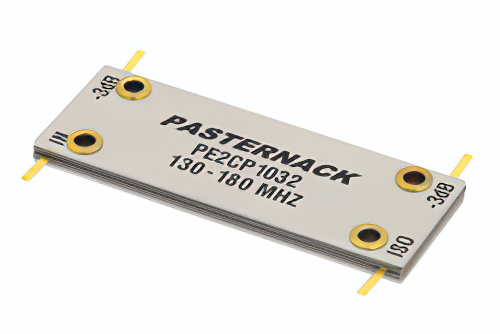 90 Degree Drop-In Hybrid Coupler From 130 MHz to 180 MHz Rated to 200 Watts