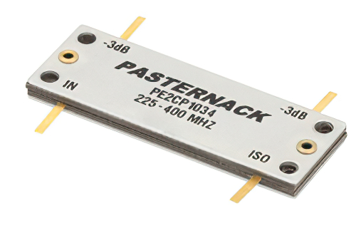 90 Degree Drop-In Hybrid Coupler From 225 MHz to 400 MHz Rated to 250 Watts