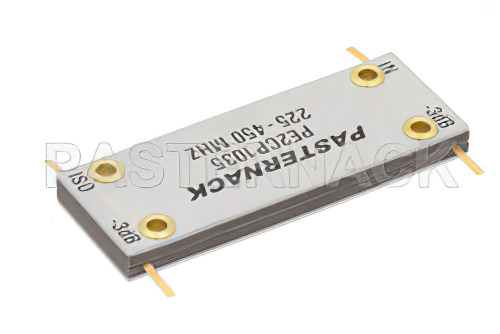 90 Degree Drop-In Hybrid Coupler From 225 MHz to 450 MHz Rated to 400 Watts
