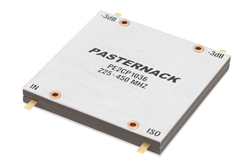 90 Degree Drop-In Hybrid Coupler From 225 MHz to 450 MHz Rated to 800 Watts