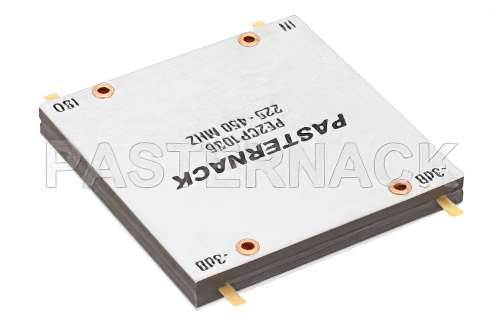 90 Degree Drop-In Hybrid Coupler From 225 MHz to 450 MHz Rated to 800 Watts