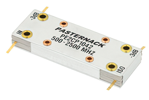 90 Degree Drop-In Hybrid Coupler From 500 MHz to 2.5 GHz Rated to 300 Watts