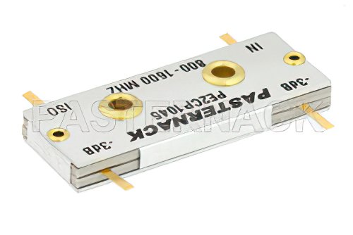90 Degree Drop-In Hybrid Coupler From 800 MHz to 1.6 GHz Rated to 200 Watts