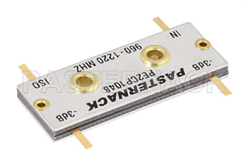 90 Degree Drop-In Hybrid Coupler From 960 MHz to 1.22 GHz Rated to 125 Watts