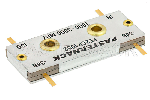 90 Degree Drop-In Hybrid Coupler From 1 GHz to 3 GHz Rated to 150 Watts