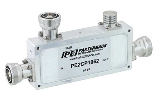 Low PIM Directional 10 dB 7/16 DIN Coupler To 2.7 GHz Rated to 200 Watts
