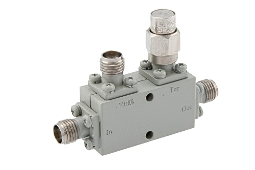 Directional 10 dB 2.92mm Coupler From 18 GHz to 40 GHz Rated to 30 Watts