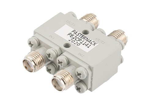 90 Degree SMA Hybrid Coupler from 5 GHz to 10 GHz Rated to 50 Watts