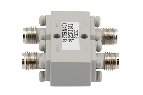 90 Degree SMA Hybrid Coupler from 5 GHz to 10 GHz Rated to 50 Watts