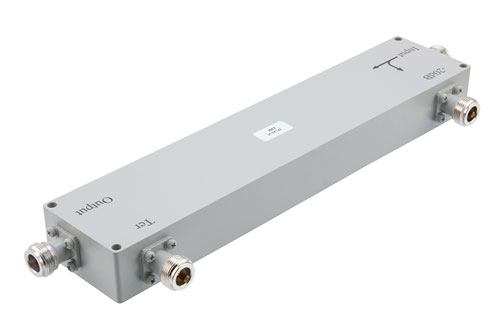 Directional 20 dB N Coupler from 500 MHz to 1000 MHz Rated to 500 Watts