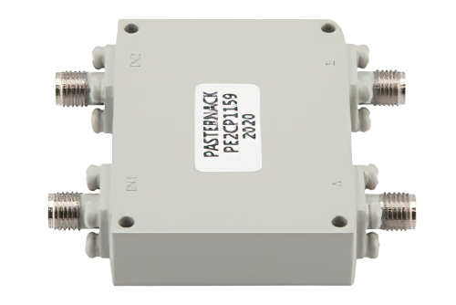180 Degree SMA Hybrid Coupler from 4 GHz to 8 GHz Rated to 80 Watts