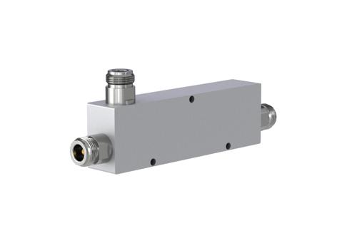 Low PIM Directional 10 dB N Coupler From 555 MHz to 6 GHz Rated to 300 Watts, IP65 Rated