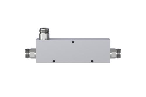 Low PIM Directional 10 dB N Coupler From 555 MHz to 6 GHz Rated to 300 Watts, IP65 Rated