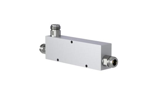 Low PIM Directional 6 dB N Coupler From 555 MHz to 6 GHz Rated to 300 Watts, IP65 Rated