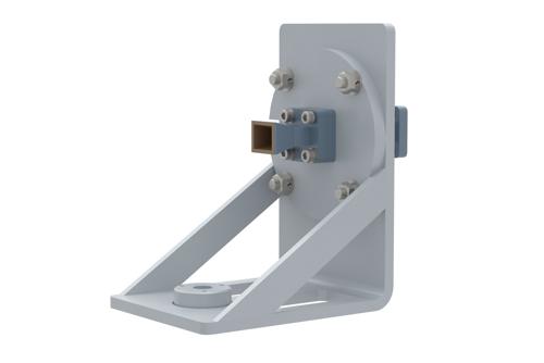 WR-28 Waveguide Antenna, 26.5 GHz to 40 GHz Frequency Range, 10 dBi Gain, UG-599/U Flange with Pre-Installed L mount