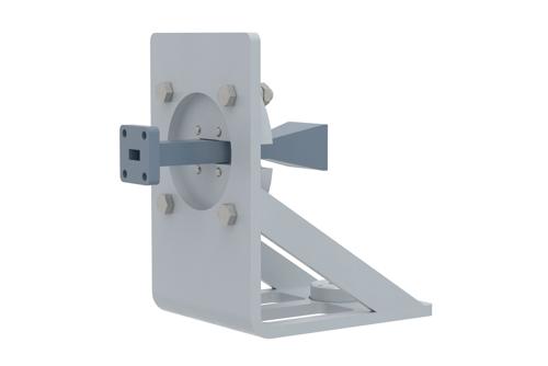 WR-28 Waveguide Antenna, 26.5 GHz to 40 GHz Frequency Range, 15 dBi Gain, UG-599/U Flange with Pre-Installed L mount