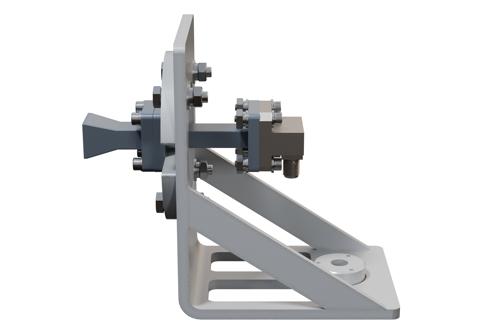 WR-34 Standard Gain Horn Antenna Operating from 22 GHz to 33 GHz, 2.92mm Female Connector, 10 dBi Gain, UG-1530/U Flange with L Mount