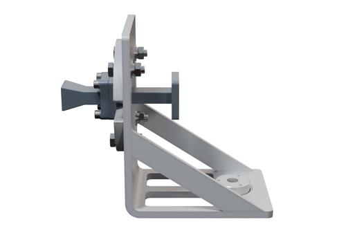 WR-34 Standard Gain Horn Antenna Operating From 22 GHz to 33 GHz, 10 dBi Nominal Gain, UG-1530/U Flange with L Mount