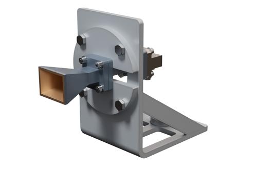 WR-34 Standard Gain Horn Antenna Operating from 22 GHz to 33 GHz, 2.92mm Female Connector, 15 dBi Gain, UG-1530/U Flange with L Mount