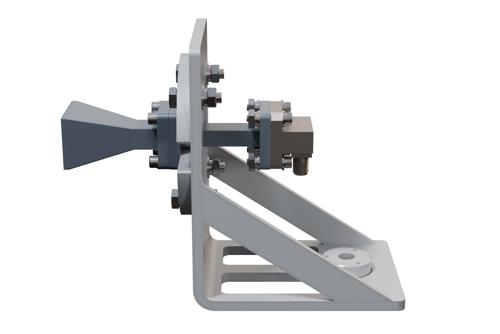 WR-34 Standard Gain Horn Antenna Operating from 22 GHz to 33 GHz, 2.92mm Female Connector, 15 dBi Gain, UG-1530/U Flange with L Mount