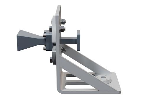 WR-34 Standard Gain Horn Antenna Operating From 22 GHz to 33 GHz, 15 dBi Nominal Gain, UG-1530/U Flange with L Mount