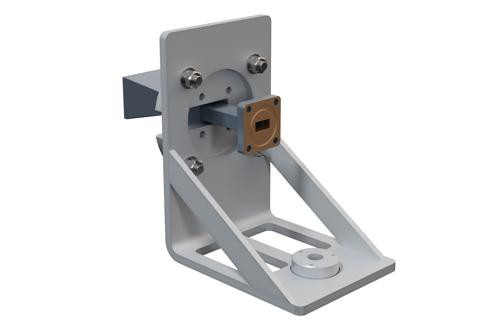 WR-34 Standard Gain Horn Antenna Operating From 22 GHz to 33 GHz, 15 dBi Nominal Gain, UG-1530/U Flange with L Mount