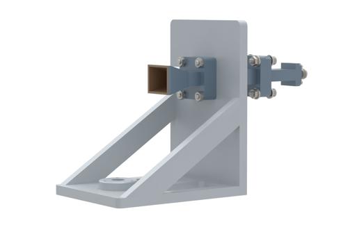 WR-42 Standard Gain Horn with 10 dBi gain, End Launch 2.92mm Female connector, with Pre-Installed L Mount