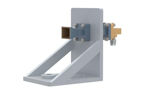 WR-42 Standard Gain Horn with 10 dBi gain, 2.92mm Male connector, with Pre-Installed L Mount