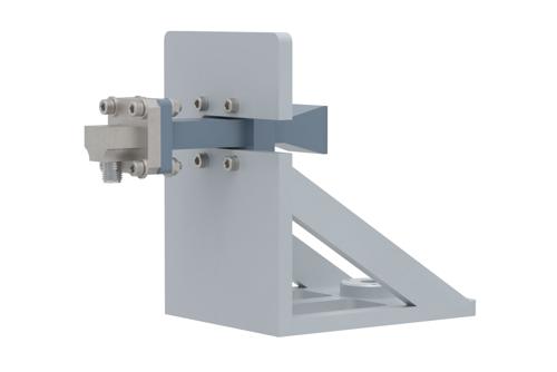 WR-42 Standard Gain Horn with 10 dBi gain, SMA Female connector, with Pre-Installed L Mount