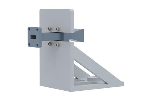 WR-42 Waveguide Antenna, 18 GHz to 26.5 GHz Frequency Range, 10 dBi Gain, UG-597/U Flange with Pre-Installed L mount