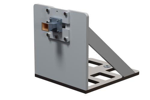 WR-51 Standard Gain Horn Antenna Operating from 15 GHz to 22 GHz, End Launch SMA Female Connector, 10 dBi Nominal Gain, with L Mount
