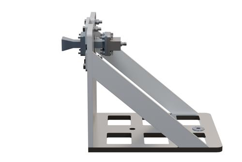 WR-51 Standard Gain Horn Antenna Operating from 15 GHz to 22 GHz, End Launch SMA Female Connector, 10 dBi Nominal Gain, with L Mount