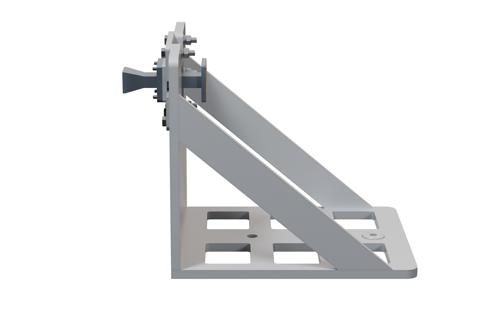 WR-51 Standard Gain Horn Antenna Operating From 15 GHz to 22 GHz, 10 dBi Nominal Gain, Square Flange with L Mount