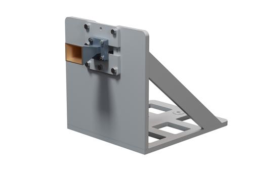 WR-51 Standard Gain Horn Antenna Operating from 15 GHz to 22 GHz, End Launch SMA Female Connector, 15 dBi Nominal Gain, with L Mount