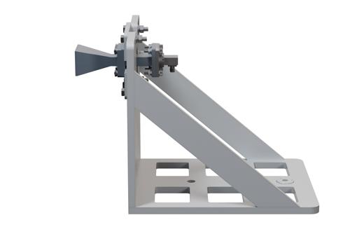 WR-51 Standard Gain Horn Antenna Operating from 15 GHz to 22 GHz, SMA Female Connector, 15 dBi Nominal Gain, with L Mount