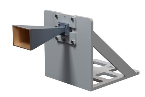 WR-51 Standard Gain Horn Antenna Operating From 15 GHz to 22 GHz, 20 dBi Nominal Gain, with L Mount