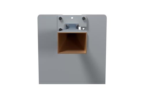 WR-51 Standard Gain Horn Antenna Operating from 15 GHz to 22 GHz, End Launch SMA Female Connector, 20 dBi Nominal Gain, with L Mount